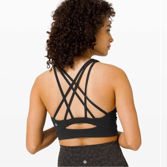 Lululemon Free To Be Serene Bra High Neck Long black - Picture 1 of 9
